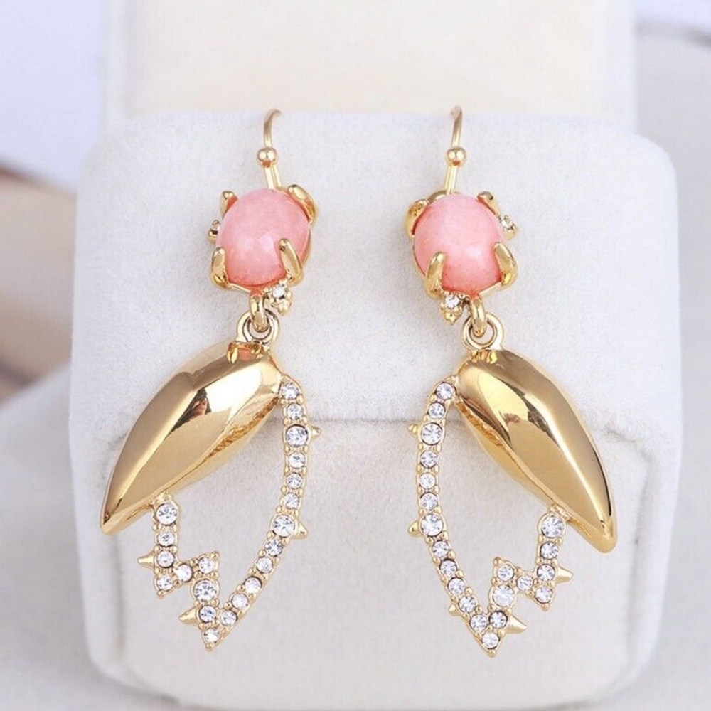 Alexis Bittar Chandelier Rose and Thorn earrings